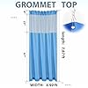 60" W x 96" L/5x8FT Inherent Flame Retardant Hospital Curtain Room Divider, Grommet Flame Resistant Cubicle Curtains Medical Privacy Curtain for Hospital, Medical Clinic, Lab, School, Blue