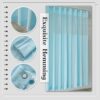 6.2 curtain Hospital Curtain Inherent Flame Retardant Medical Privacy, Room Divider Medical Curtains with Blue Clinic for Hospital, School Nursery, Lab, Clinic (U & L Size)